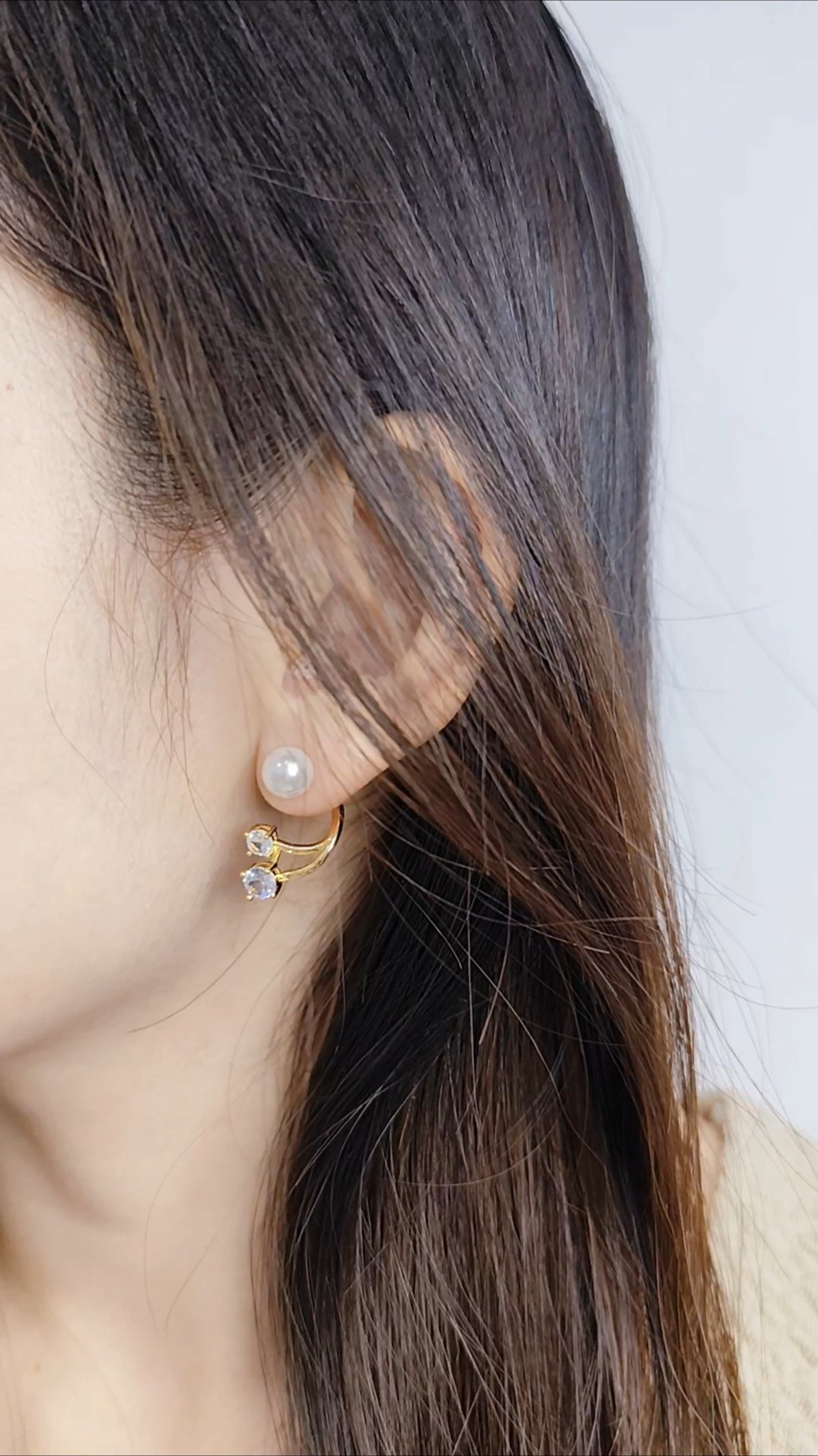 Crystalline Grace Jacket Earrings