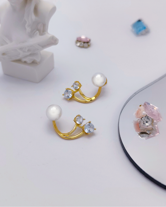Charminz lightweight silver earrings – crafted with S925 silver, stylish minimalist jewelry ideal for daily outfits or special moments