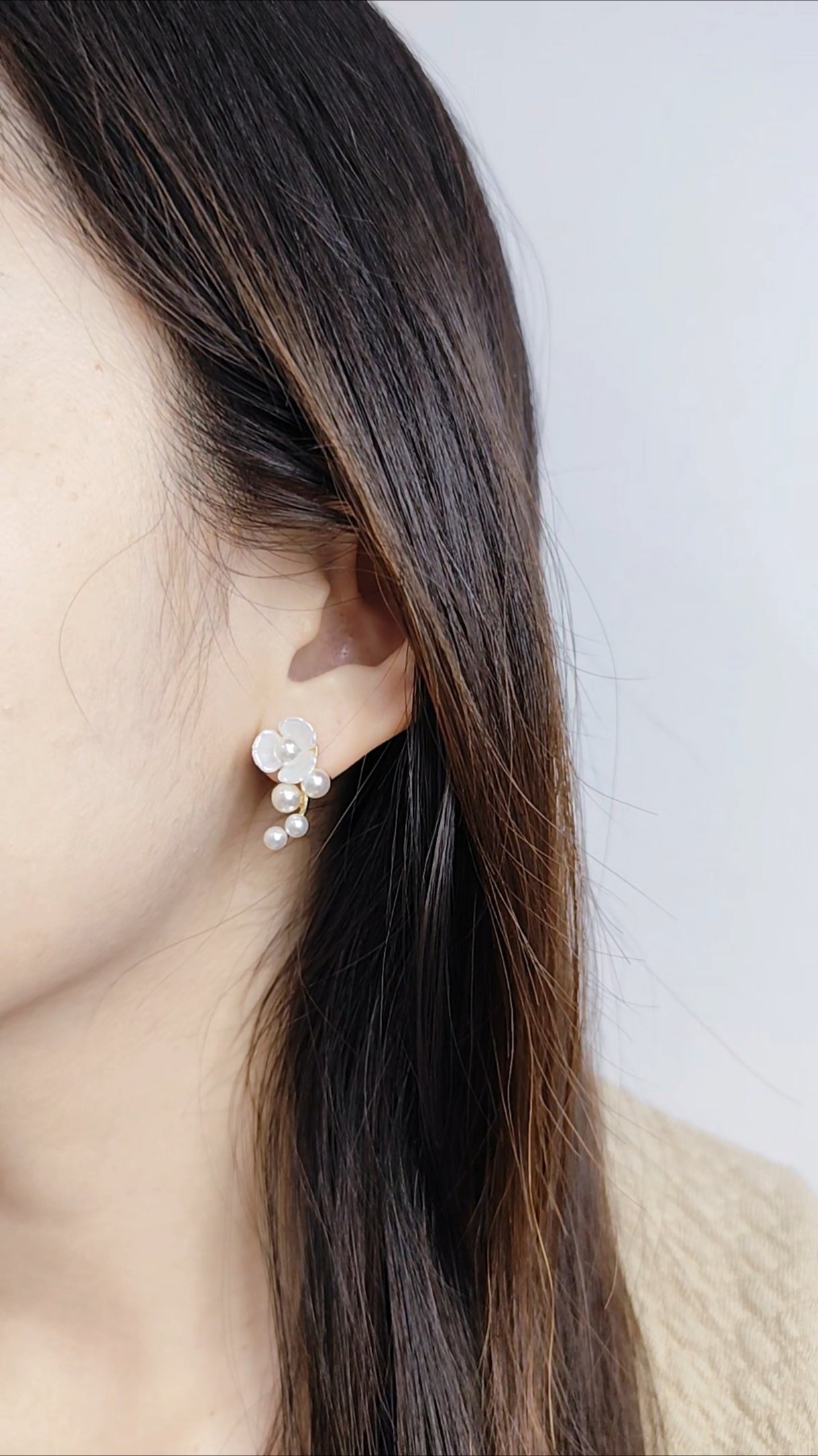 Plum Blossom Stud Earrings