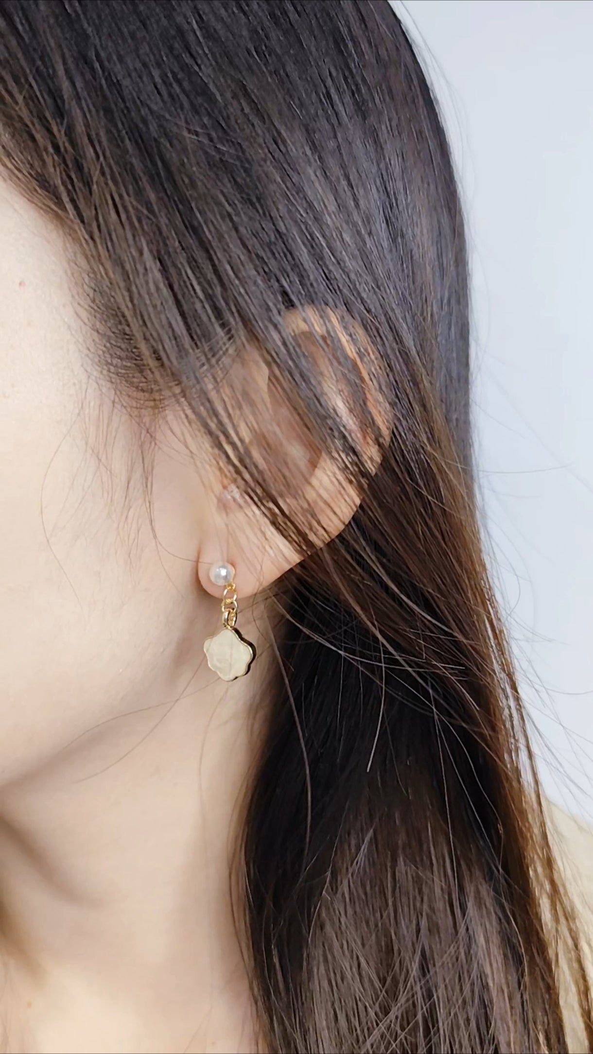 Cotton Sky Drop Earrings