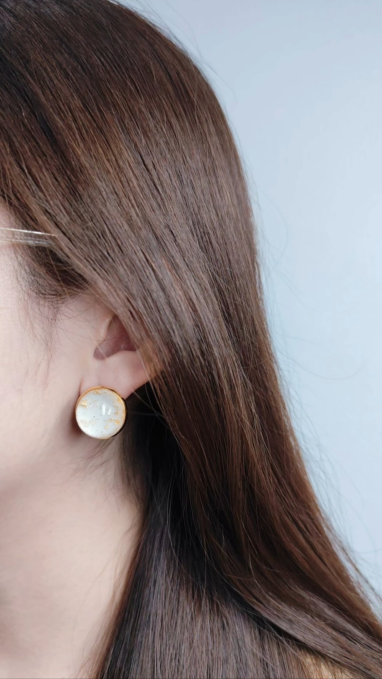 Stephanie Gilded Dust Stud Earrings