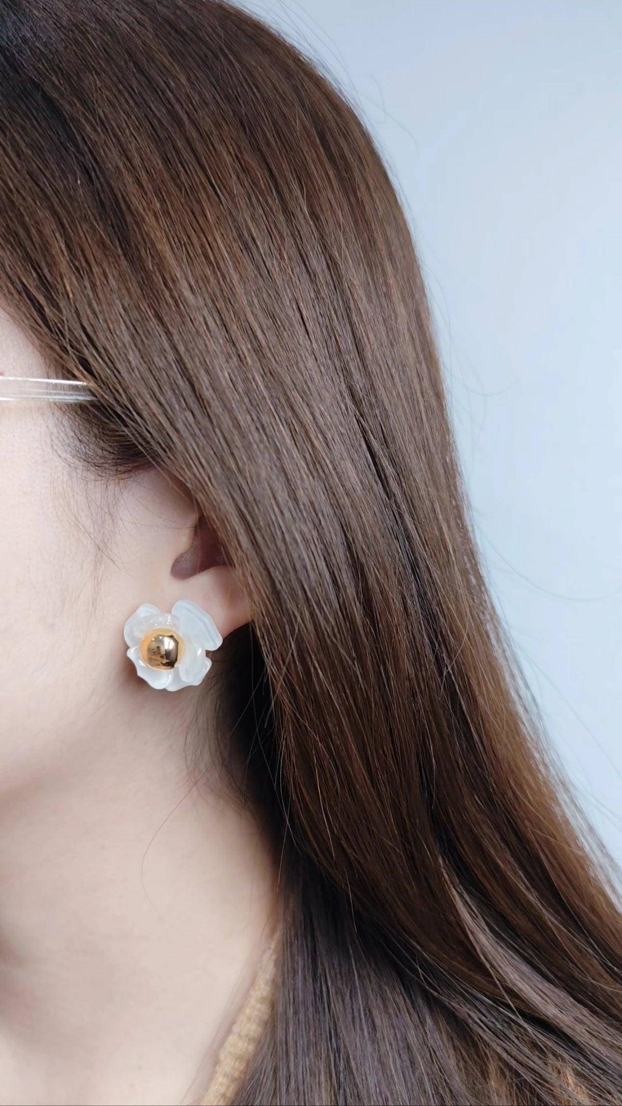 Opaline Blossom Stud Earrings