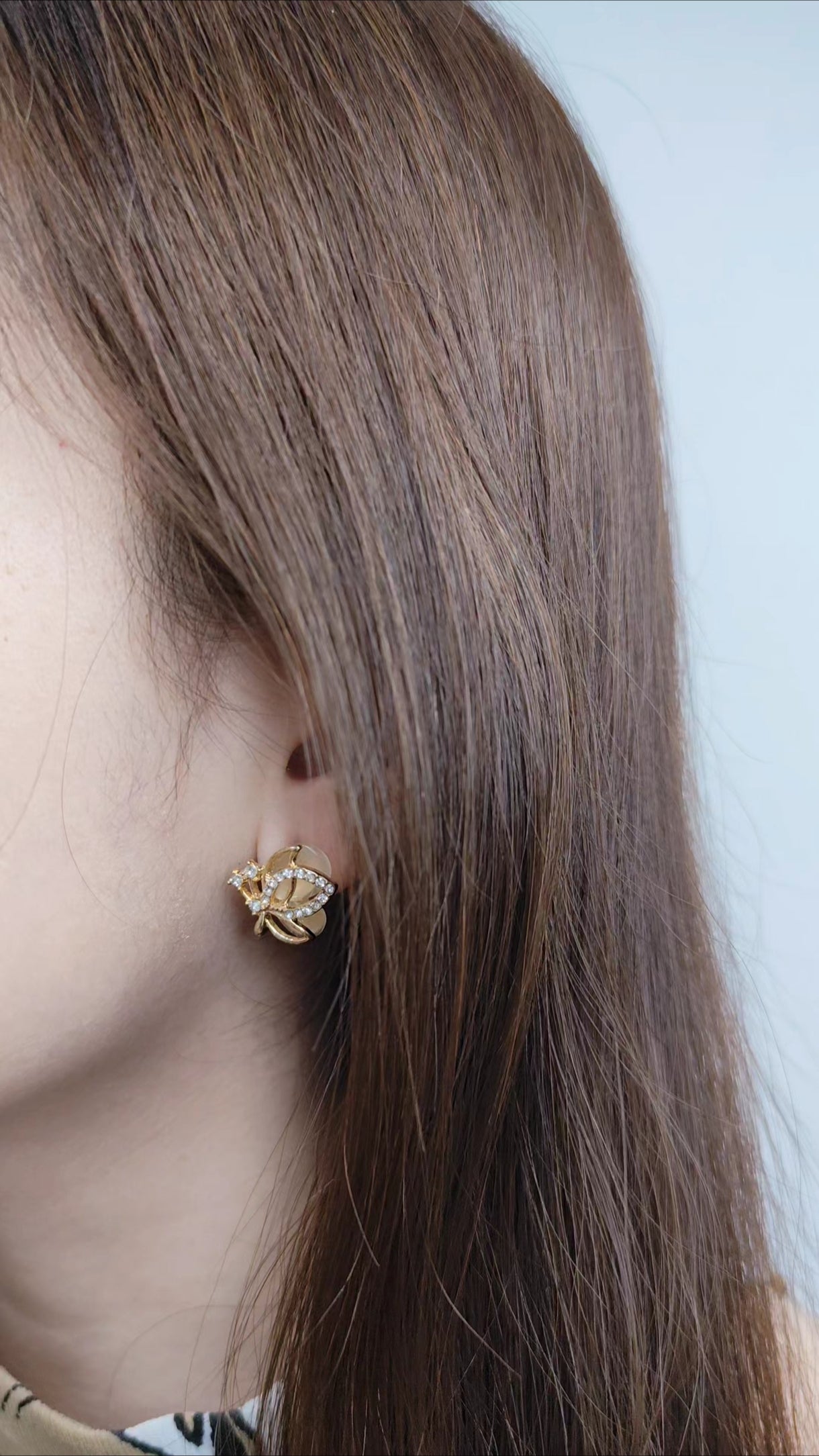 Whispers of Wings Stud Earrings